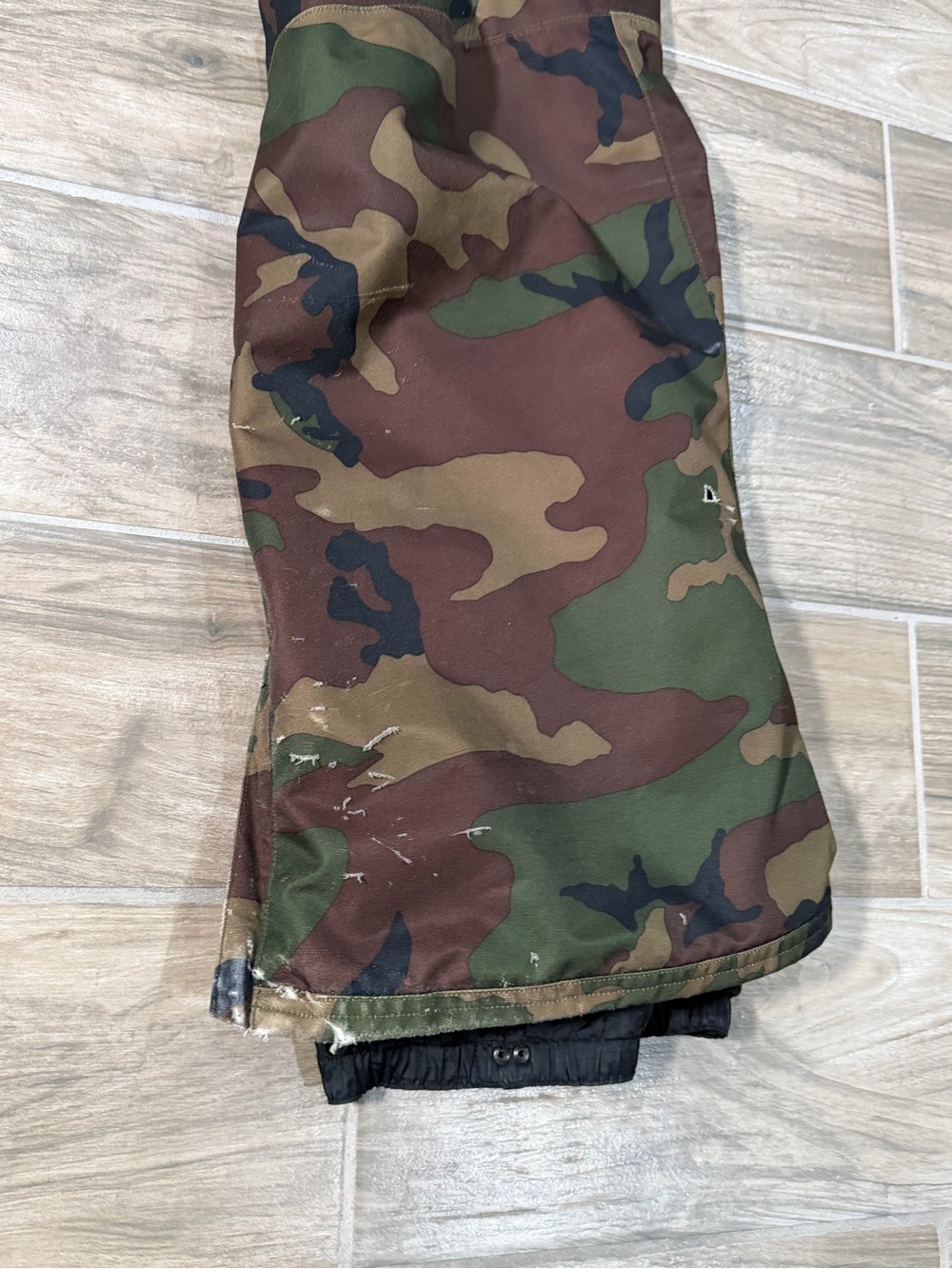 Nike ACG Ski Snow Pants Storm Fit Mens Large Camo Lined Black Vintage Snowboar - Picture 3 of 13
